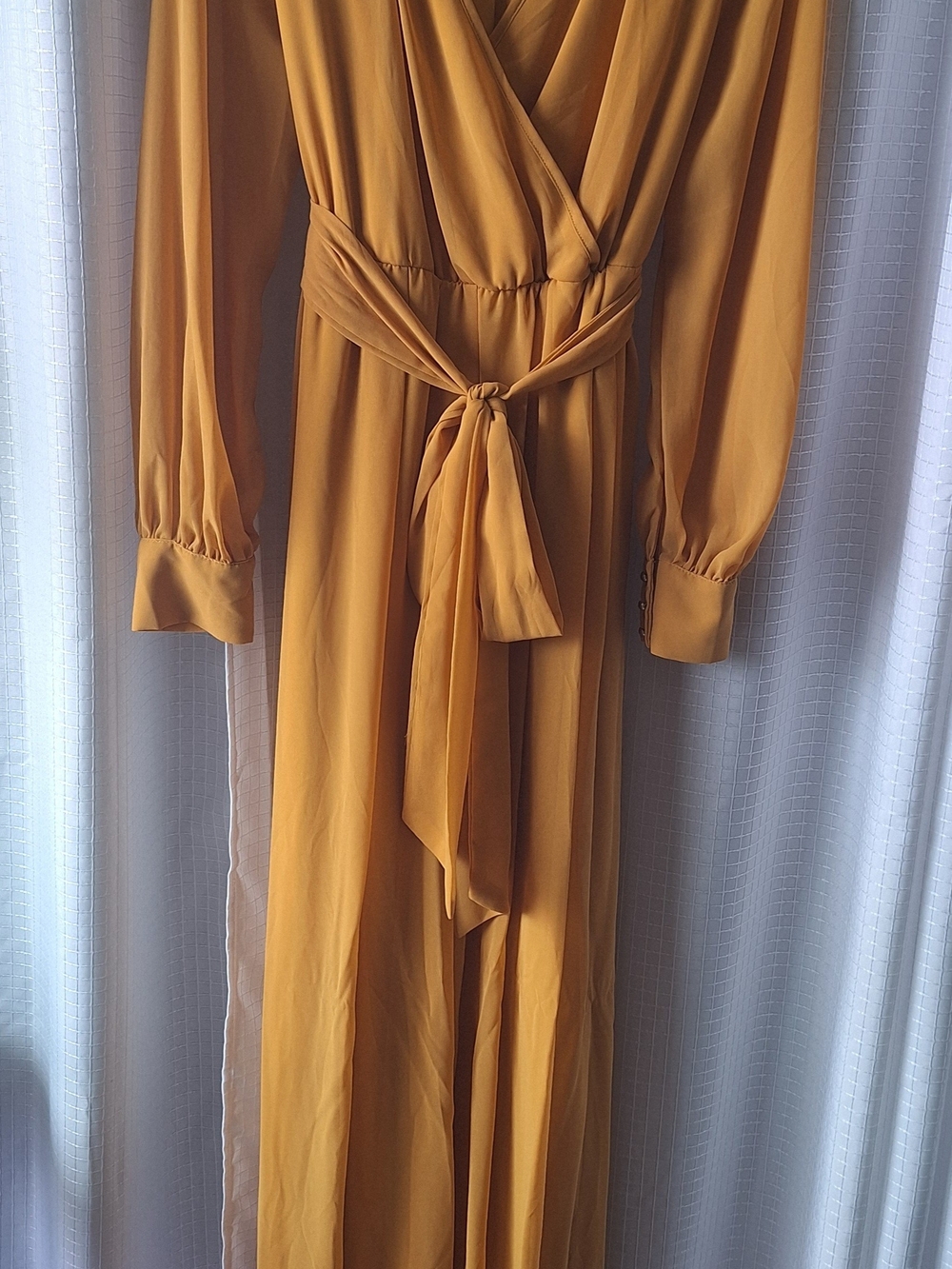 Baltic Born Mustard Wrap Maxi Dress